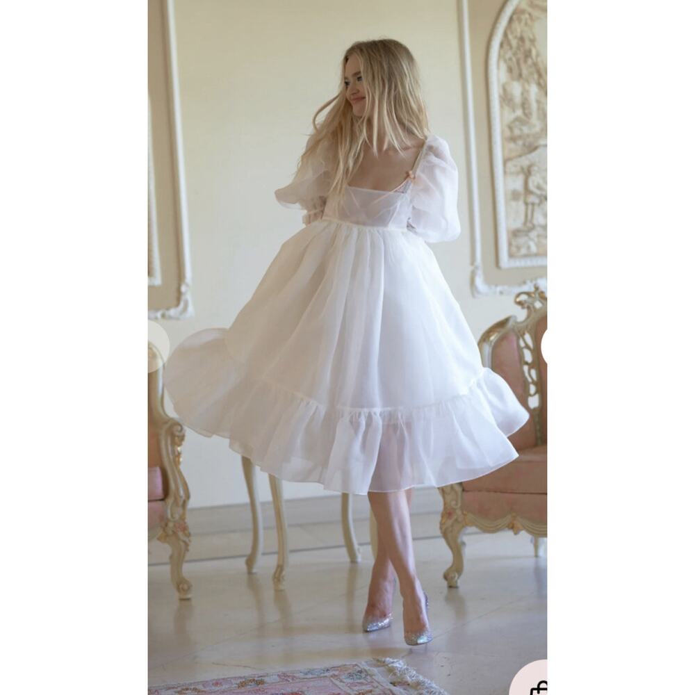 NEW Selkie The French Puff Dress Ivory